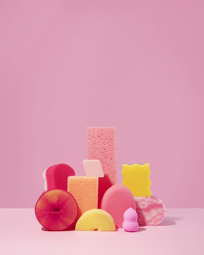 Colorful Sponges Still Life by Julia Ramiro — canvas wall art