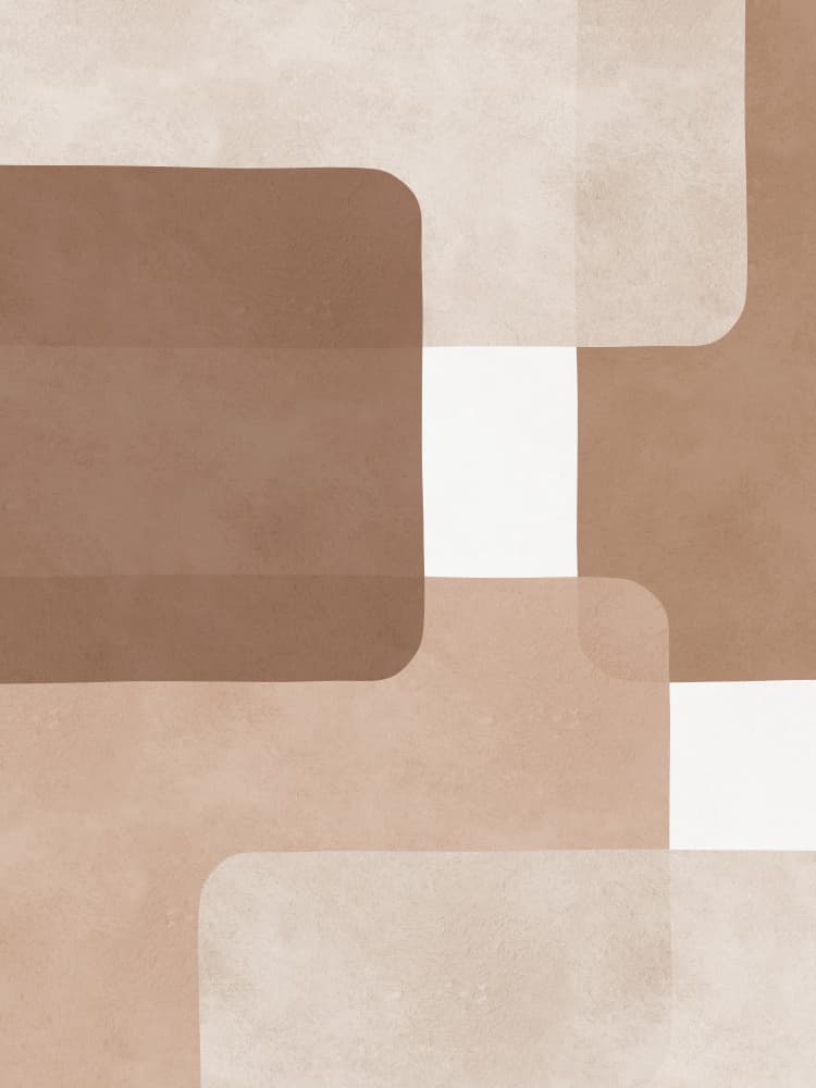 Earthy Abstract Shapes by Vitor Costa — canvas wall art