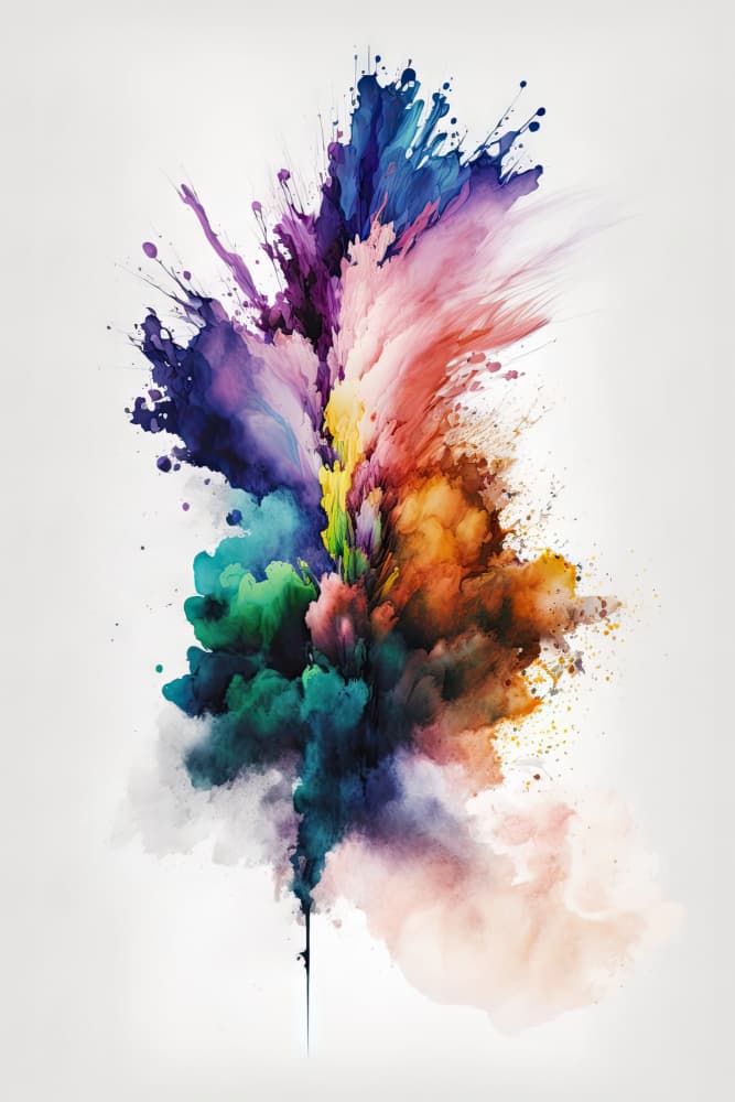 Vibrant Color Explosion by Mauro — canvas wall art