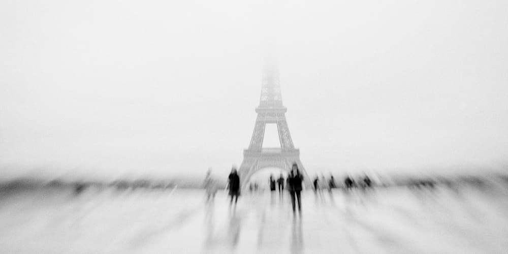 Misty Eiffel Tower by Eric Drigny — canvas wall art