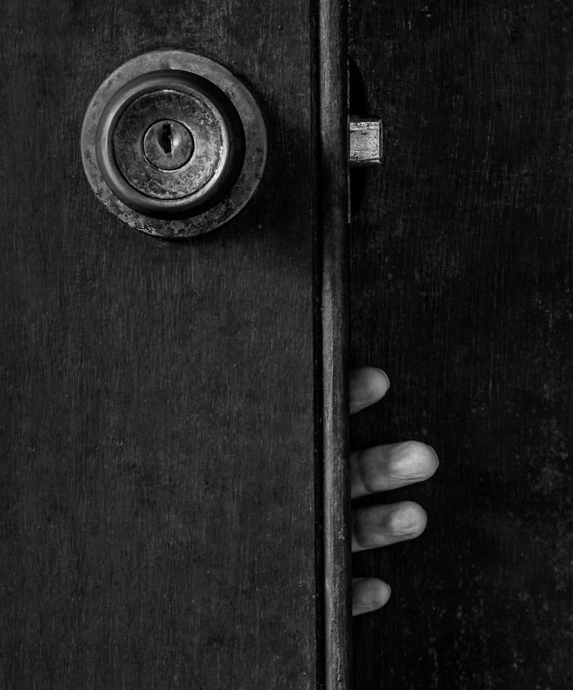 Hidden Hand Door by Jacqueline Hammer — canvas wall art