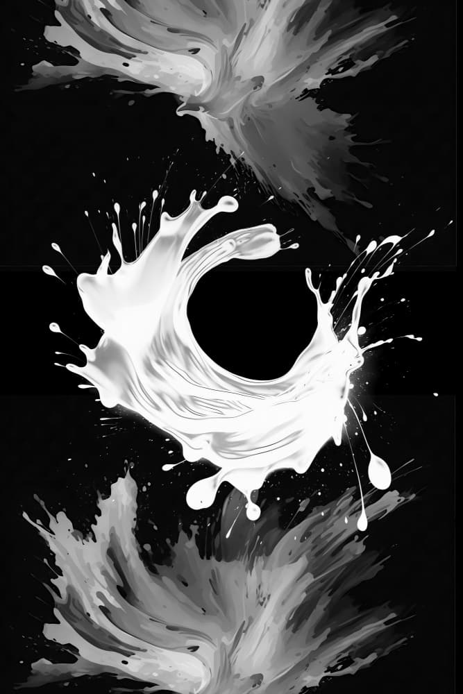Dynamic White Splash by Rafal Kulik — canvas wall art
