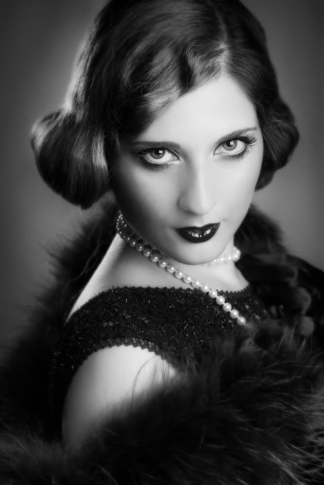 Vintage Flapper Glamour by Peppe Tambè — canvas wall art