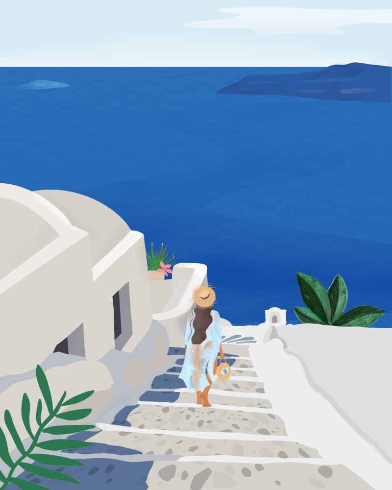 Into the Blue by Petra Lizde — canvas wall art