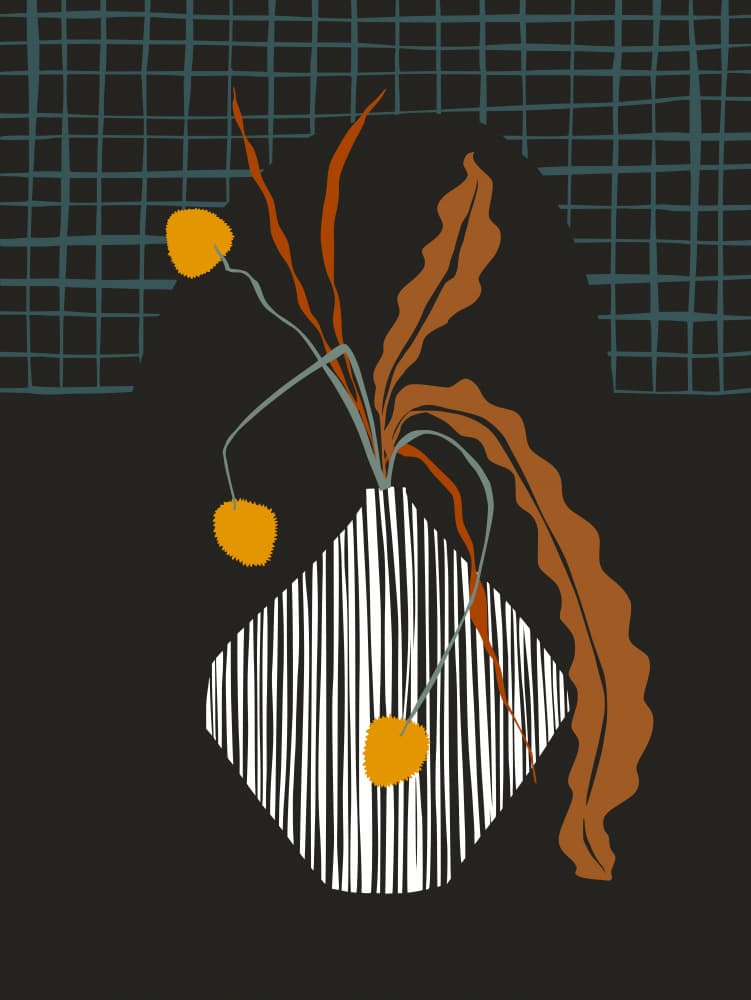 Modern Abstract Botany by Annick — canvas wall art