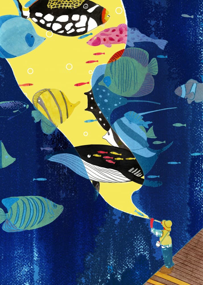 Child's Ocean Discovery by Zhigang Zhang — canvas wall art