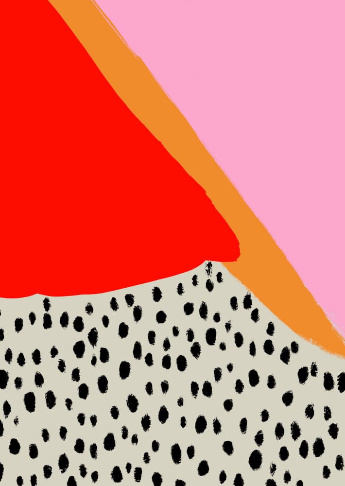 Vibrant Geometric Dots by Ute Arnold — canvas wall art