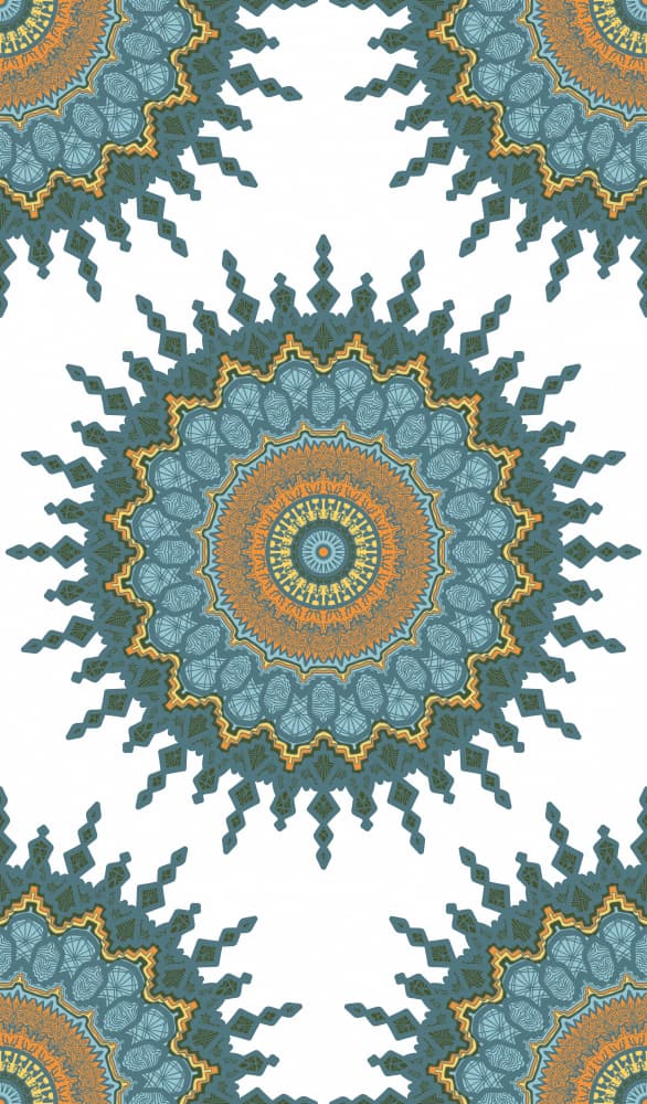 Vibrant Mandala Pattern by Marika Barsrsind — canvas wall art