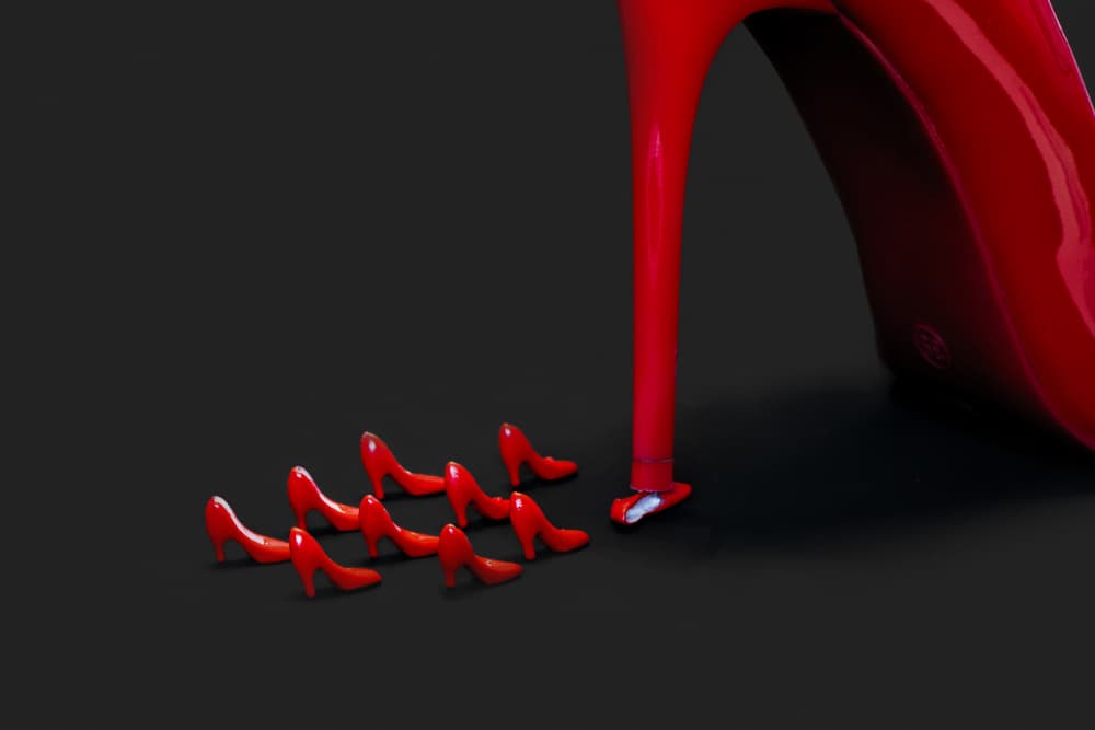 Red Heels Aspiration by FranzStaab — canvas wall art