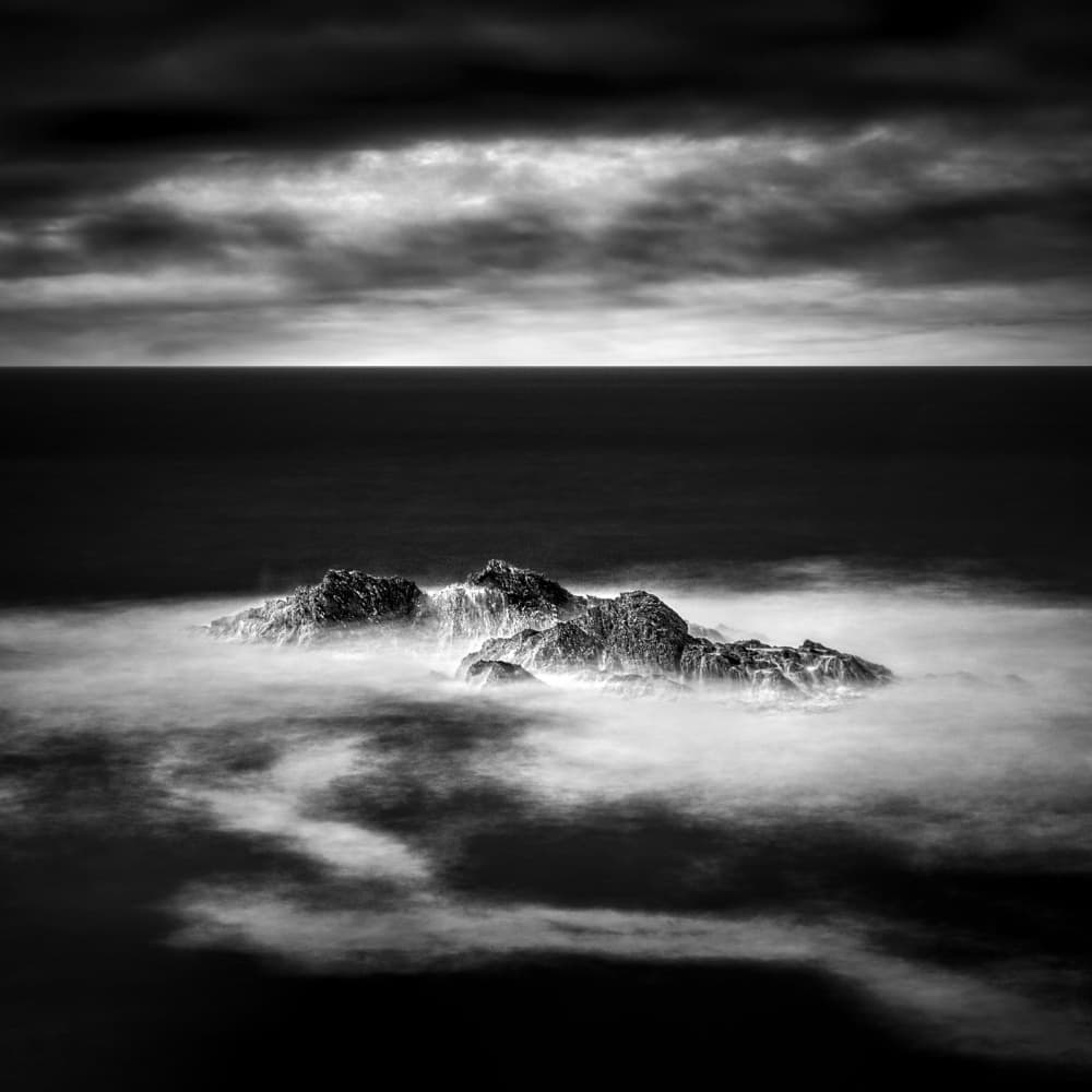 Dramatic Ocean Rocks by av peteghium — canvas wall art