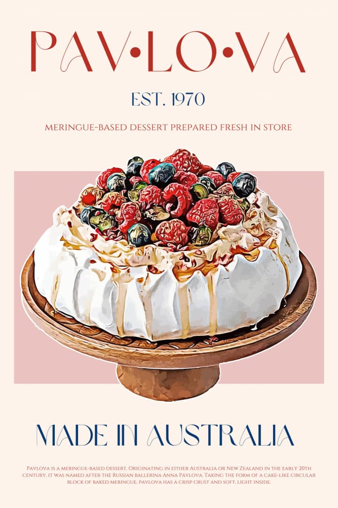 Berry Pavlova Delight by Nazma Khokhar — canvas wall art