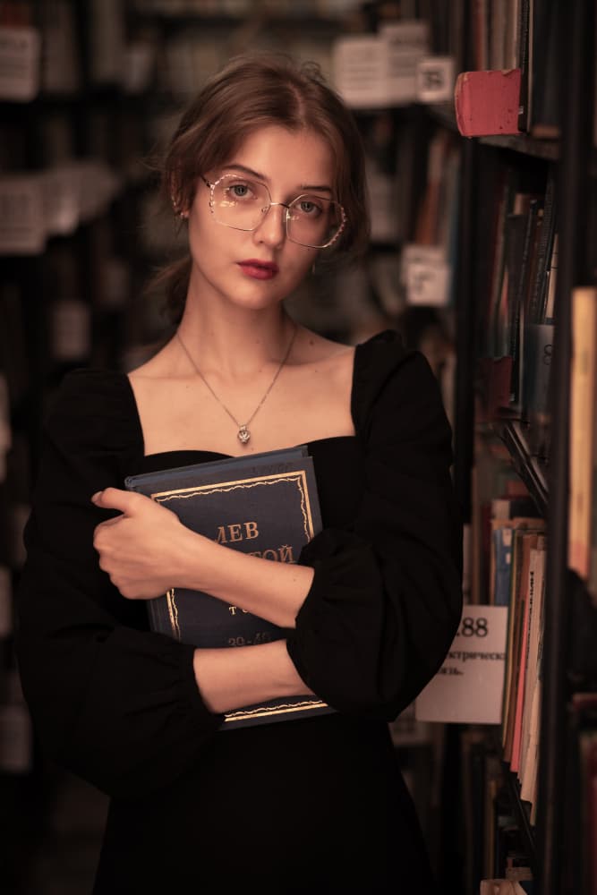 Elegant Library Reader by Arsen Alaberdov — canvas wall art