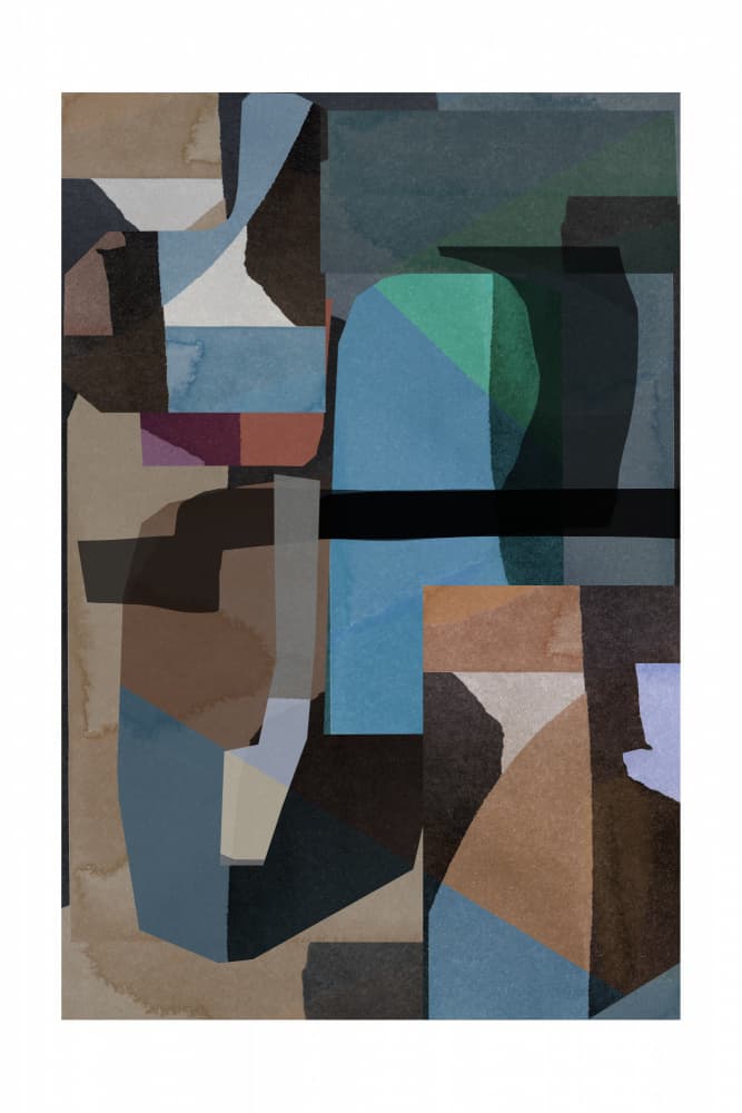 Layered Modern Geometry by cartissi — canvas wall art