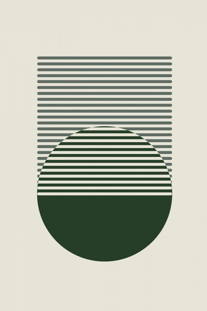 Abstract Green Horizon by jay stanley — canvas wall art