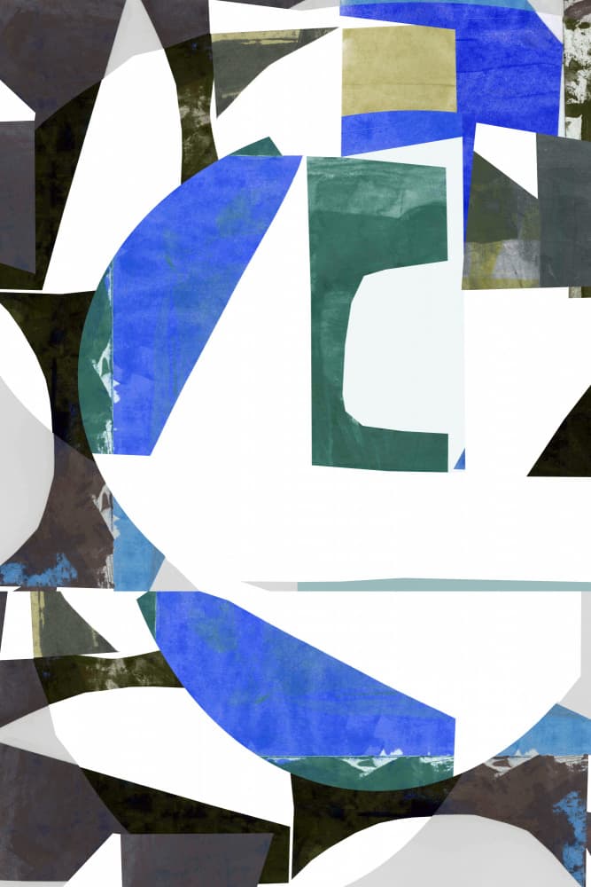 Modern Geometric Collage by cartissi — canvas wall art