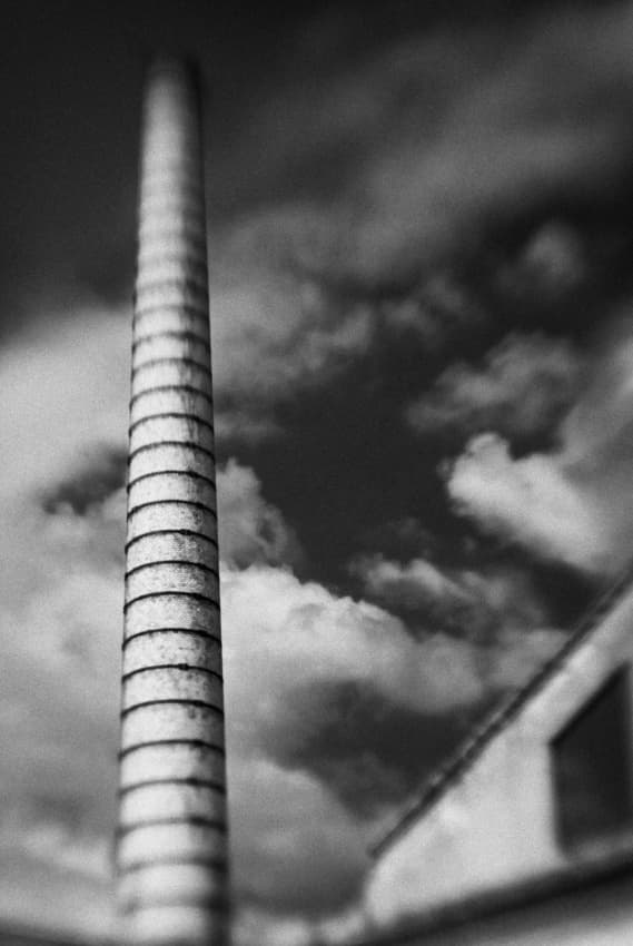 Industrial Chimney Sky by Codrin Lupei — canvas wall art