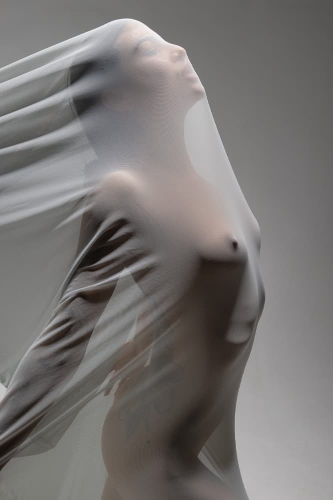 Ethereal Fabric Figure by Joan Gil Raga — canvas wall art