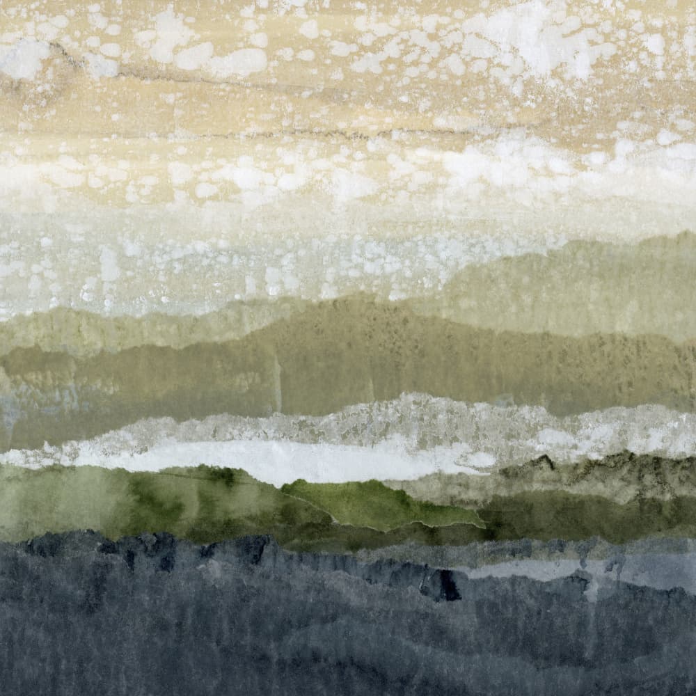 Layered Mountain Landscape by Lara Eckerman — canvas wall art