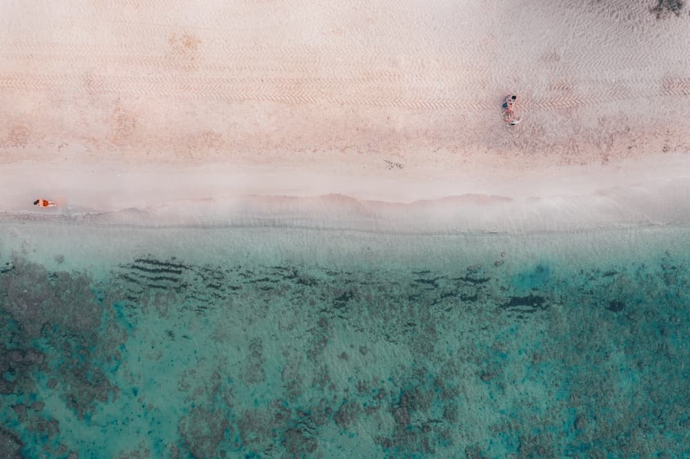 Tropical Beach Aerial by Carmine Chiriacò — canvas wall art