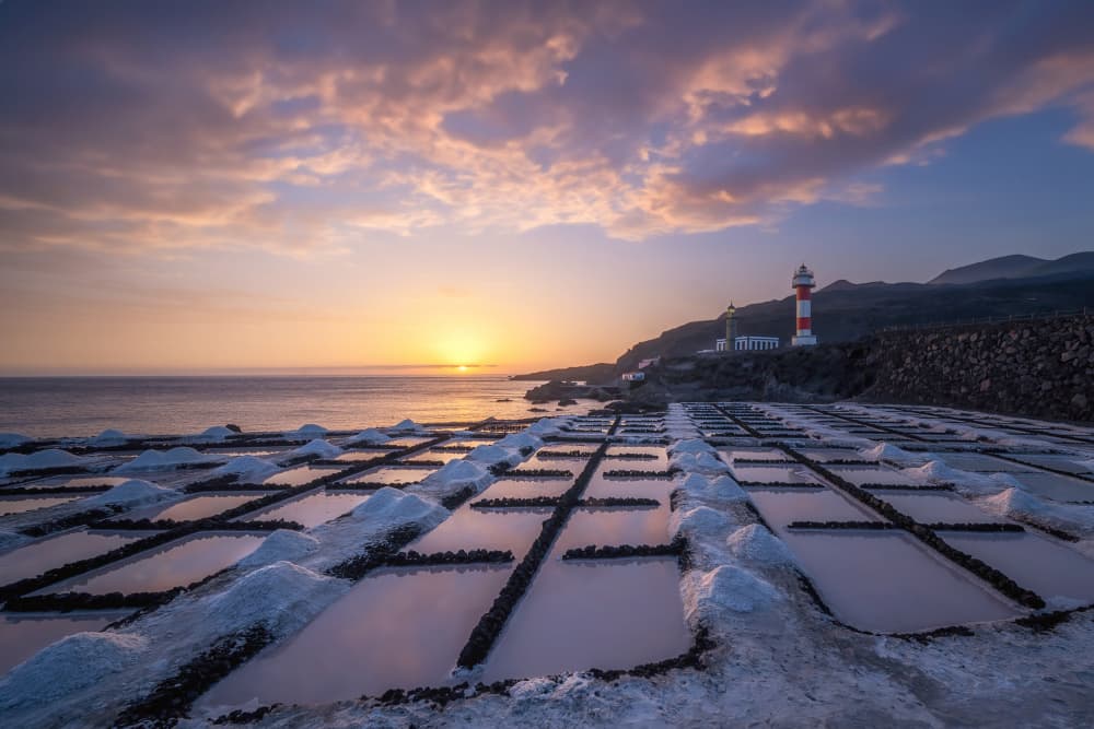 Coastal Salt Flats Sunset by Carlos Cremades Pérez — canvas wall art