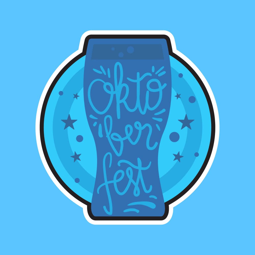Festive Oktoberfest Beer by Marika Barsrsind — canvas wall art