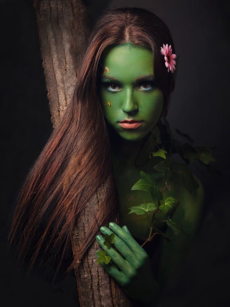 Ethereal Green Woman by Mihai Bogdan R — canvas wall art