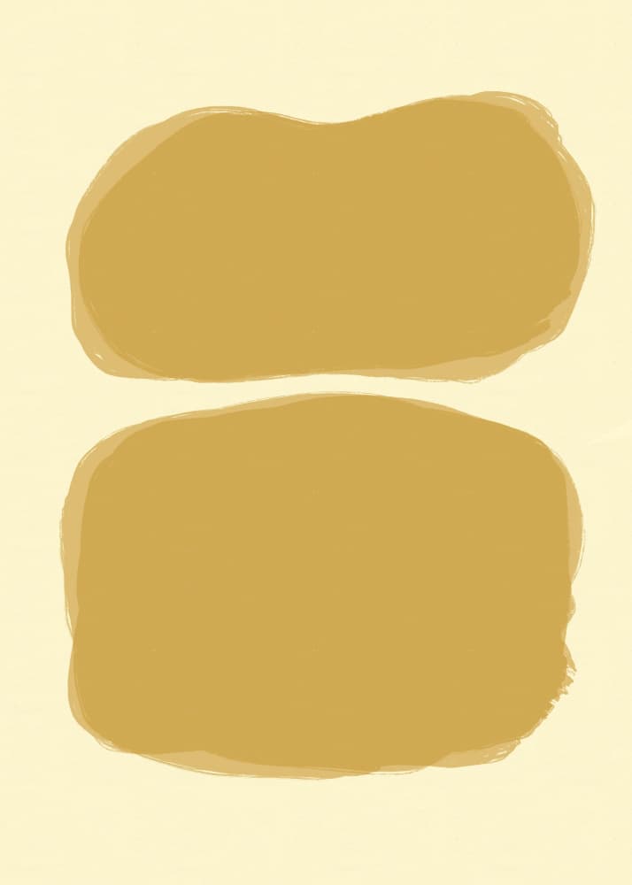 Organic Gold Shapes by Sharyn Bursic — canvas wall art