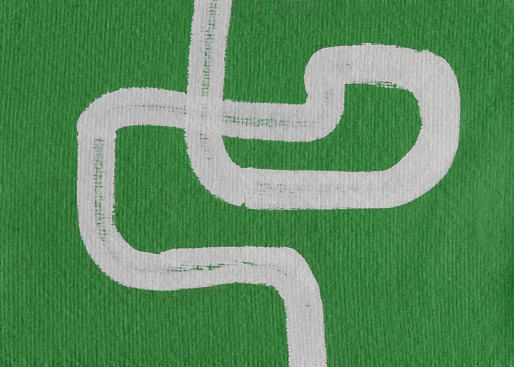 Winding White Line by Santhosh ch — canvas wall art