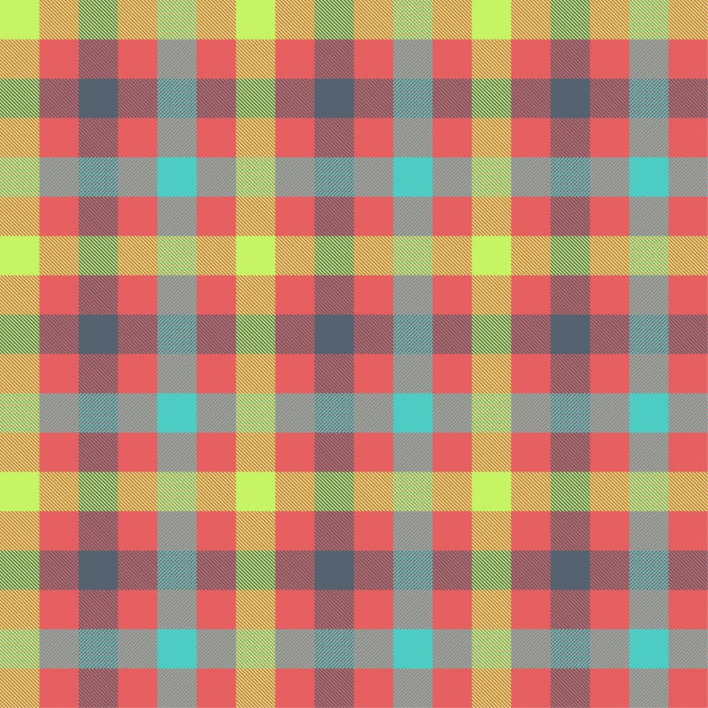 Colorful Plaid Pattern by Marika Barsrsind — canvas wall art