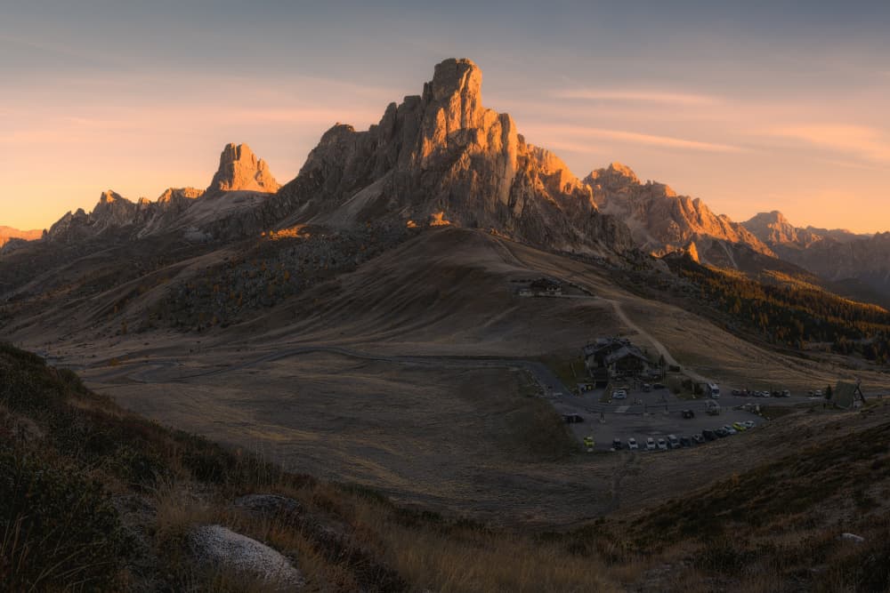 Golden Hour Mountain Valley by Paco Jimenez — canvas wall art
