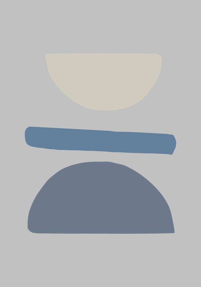 Balanced Abstract Shapes by Pictufy Studio — canvas wall art