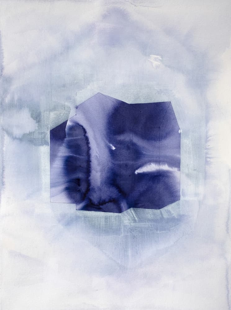 Deep Blue Flow by Joshua Hoskins — canvas wall art