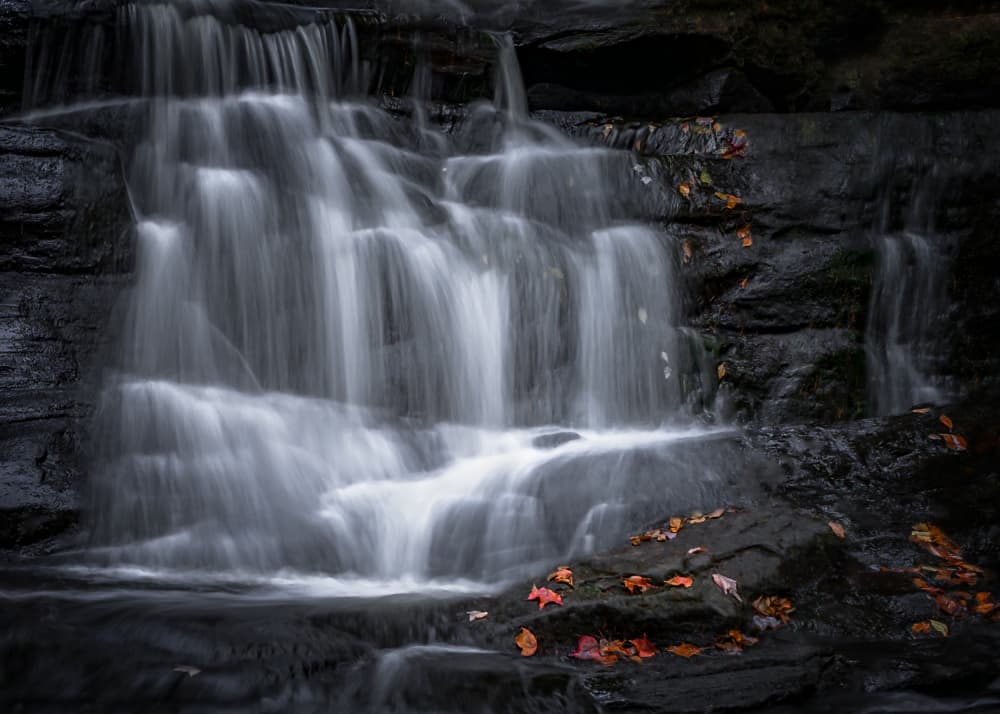 Autumn Waterfall Flow by Jennifer Chen APA — canvas wall art