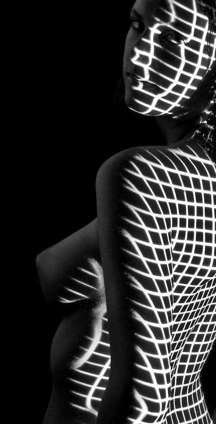 Geometric Light Figure by MagnusPhotos — canvas wall art