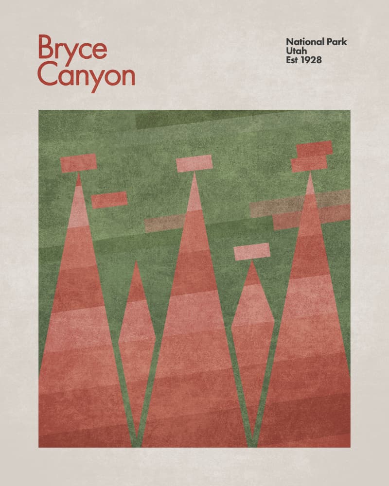 Canyon Geometrics by Emel Tunaboylu — canvas wall art