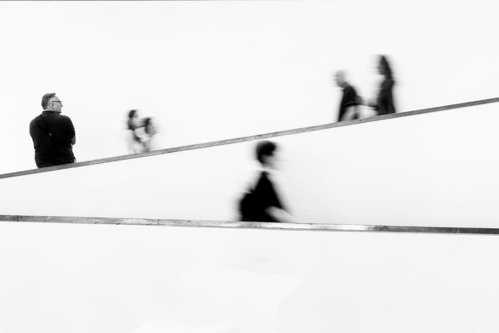 Minimalist Lines Movement by Anna Kogan — canvas wall art