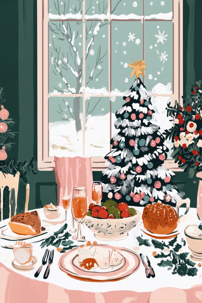 Ohchristmas by Treechild — canvas wall art