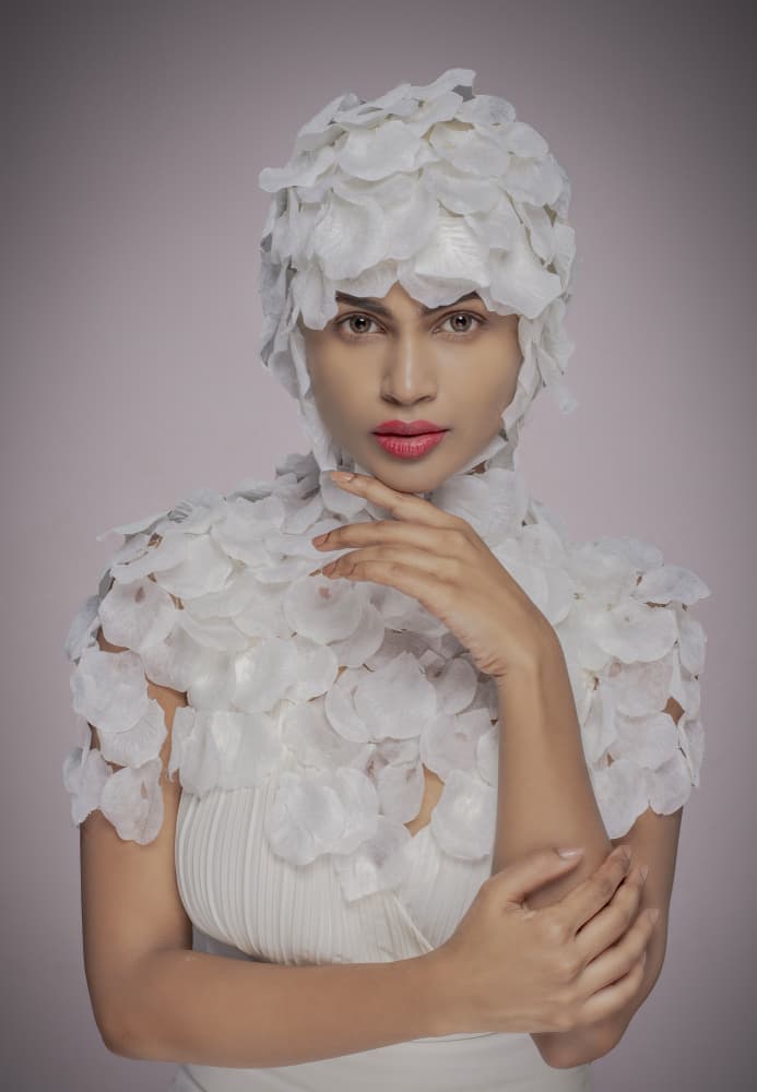 Ethereal Petal Woman by DEBASISH CHATTOPADHYAY — canvas wall art