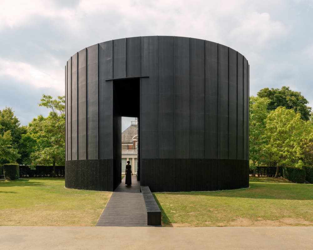 Entering the Black Pavilion by Minorstep — canvas wall art