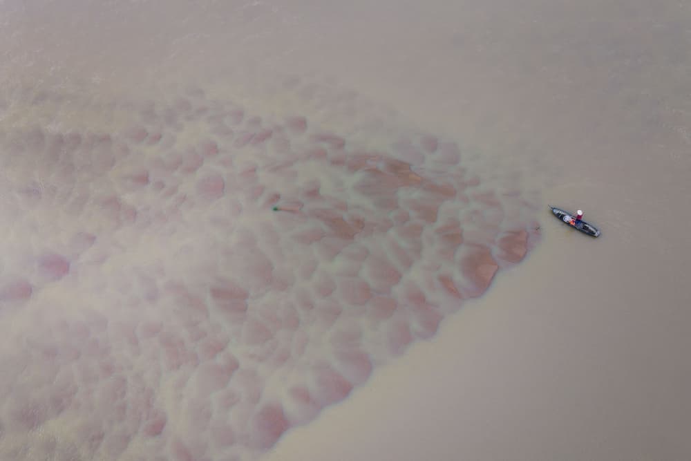 Aerial River Patterns by HuongHoang — canvas wall art