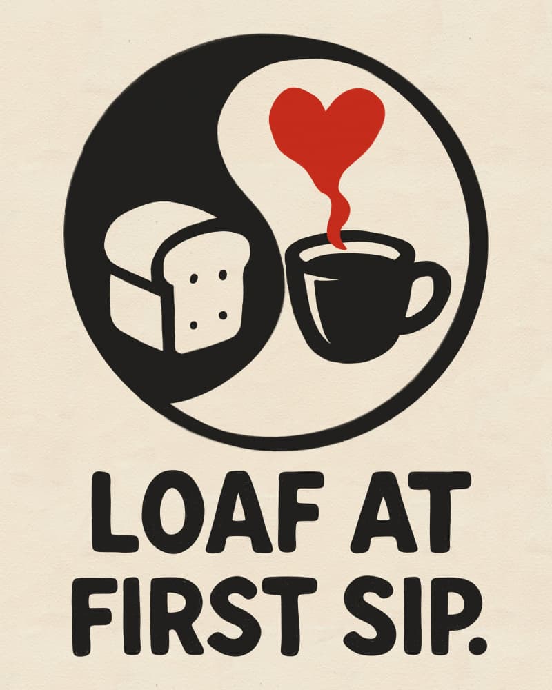 Loaf At First Sip by Deepthi s — canvas wall art