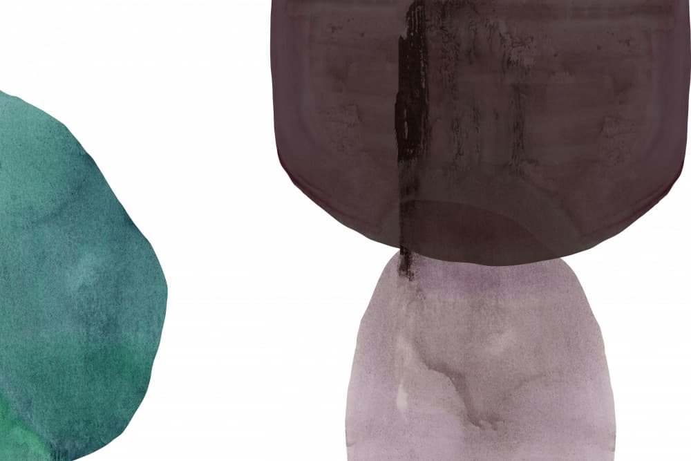 Abstract Watercolor Shapes by cartissi — canvas wall art