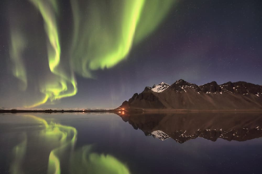 Aurora Borealis Reflection by Judith Kuhn — canvas wall art