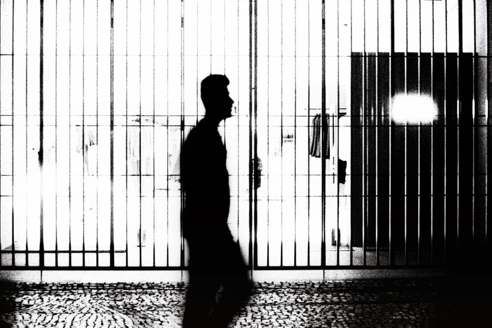 Solitary Street Silhouette by Rui Correia — canvas wall art