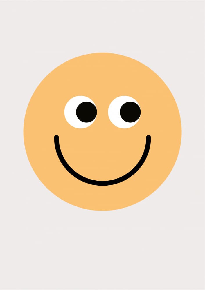 Happy Smiley Face by FINE FINE STUFF — canvas wall art