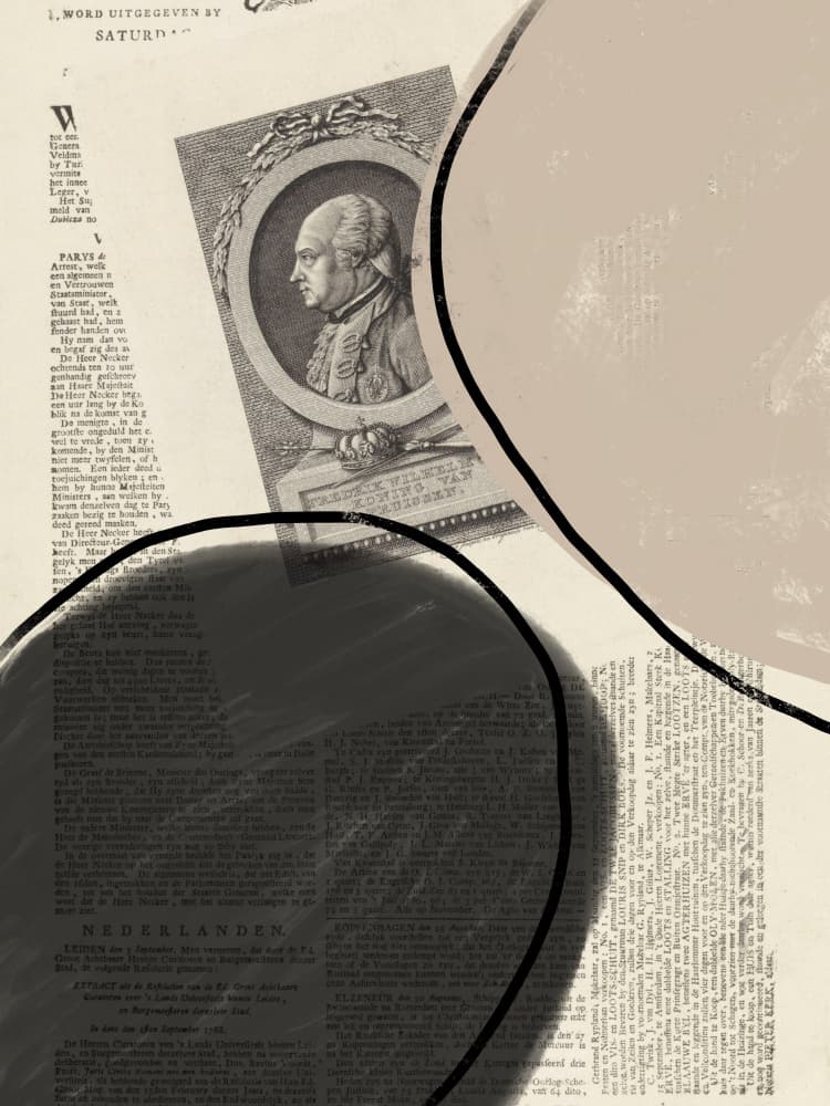 Historical Collage Portrait by Studio Palette — canvas wall art