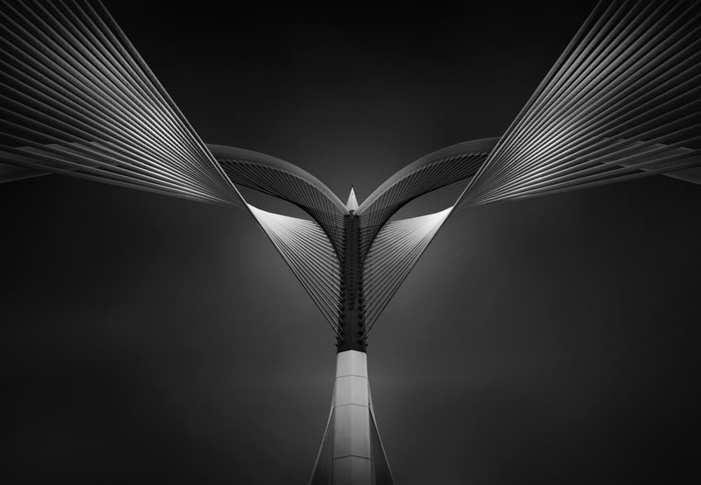 Abstract Bridge Lines by Ahmed Thabet — canvas wall art