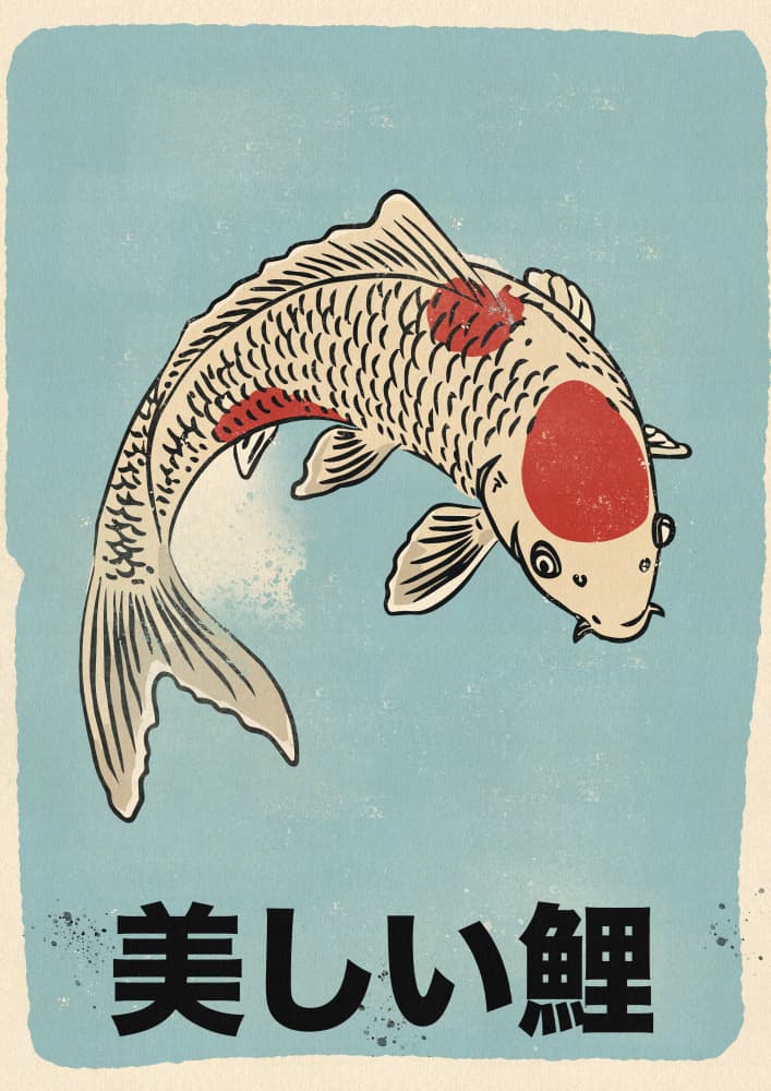 Beautiful Japanese Koi by Nicholas — canvas wall art