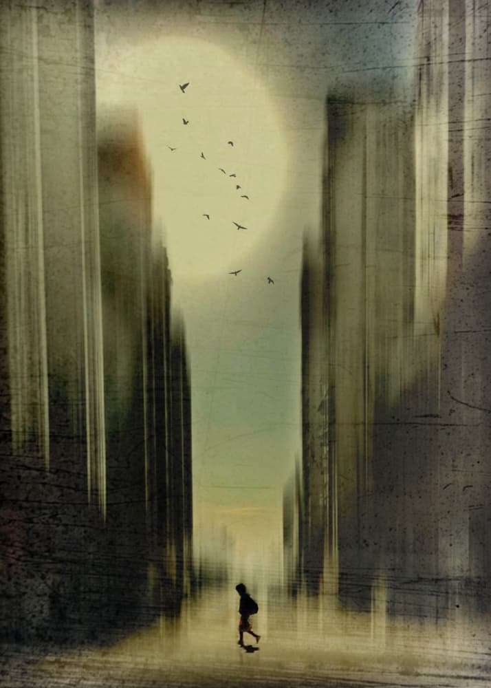 Urban Dream Walker by Lammakmak — canvas wall art