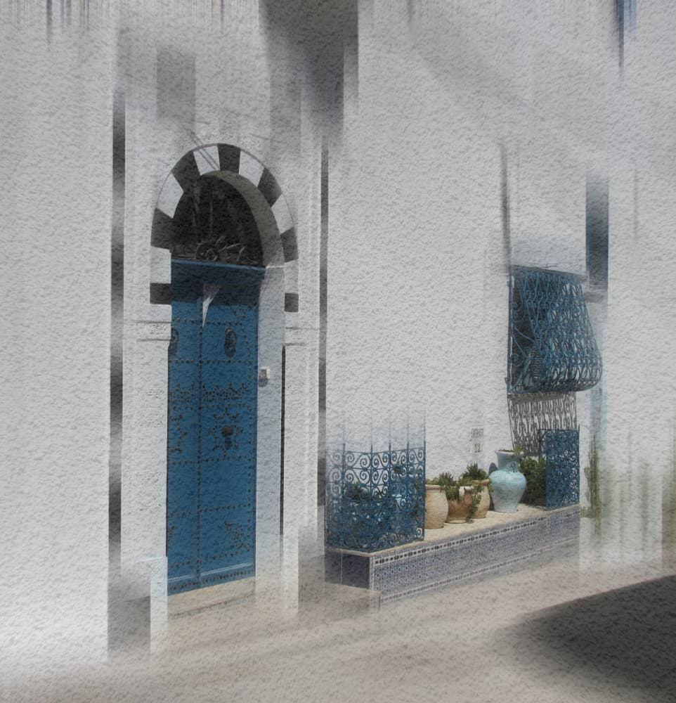 Charming Blue Doorway by Alexander Kiyashko — canvas wall art